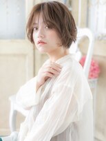 モッズヘア 福岡天神店&nbsp;mod's天神/ミルクティーベージュ抜け感レイヤーショートボブa