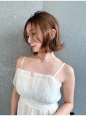 ミルキーベージュ×外ハネボブ