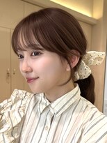 ルル 表参道(lulu.)&nbsp;結んでも可愛い！前髪&顔まわりカット