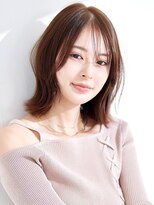 ラフィスヘアーレター 住道店(La fith hair letter) 【La fith】ふんわりくびれボブ×オリーブベージュ