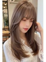ノイエ 原宿 北参道(NoIE) ハッシュカットシースルーバングフレンチバングレイヤーカット