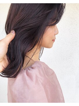 シェノン 梅田(CHAINON) くびれミディ×ラベンダーカラー×ハイライトカラー