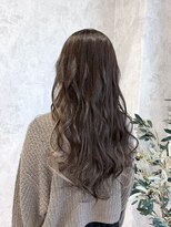 デミヘアー(Demi hair)&nbsp;アッシュグレージュ×巻き下ろし