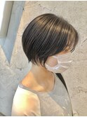 センターパート×まん丸ショート