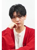 センターパート　波巻きスパイラル　ツイスパ
