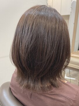 アルターリール(aL ter Rire) くびれミディ×明るめ白髪染めカラー/中村郁未