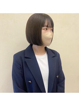 インサイドアウト(IN SIDE OUT+) ミニボブ / マットブラウン / 切りっぱなし【IN SIDE OUT+】