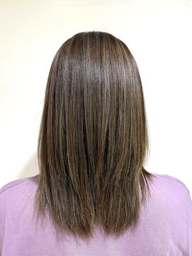 アズール 草加(azule) カーキベージュ ナチュラルハイライト