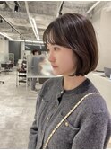 顔まわりレイヤーボブ