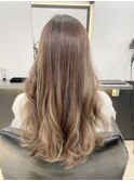 O-TETE ミルクティーベージュロング