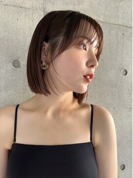 アンガーデン(Une GARDEN) ナチュラルボブ/小顔似合わせカット/顔周りレイヤー