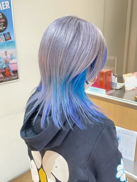 ヨハ ヘア パートナー(YOHA hair PARTNER) ◎ブルーグラデーションデザイン @shoki_yoha