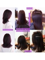 サロン マーニ(salon m ni)&nbsp;酸性ストレート×バイオレットカラー