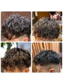 ヘアーモードキクチ 神田日銀通り店 人気の高いスパイラルパーマです(理容室)