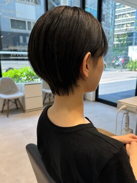 ネイロ 北千住(NeiRo) 小顔ショートボブカラー大人ショートボブひし形ショートカット