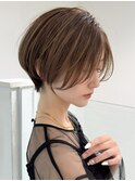 ウェーブミディアム似合わせカットメルティカラーショート/大宮