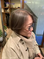 大須賀美容室 けやき通り店&nbsp;バレイヤージュ風ハイライト