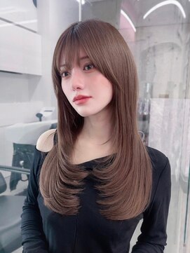 フィヴェント(Fivent) 美髪韓国レイヤーイメチェン似合わせ小顔シースルーワイドバング