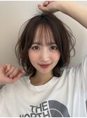 10/20/30代◎顔周りレイヤースタイルミディアム内巻き