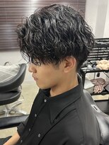 マーズ(MARS)&nbsp;ツイストスパイラル/刈り上げセンターパート/ブルーブラック