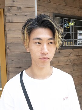 ルーナヘアー(LUNA hair) メンズ カラー ブリーチ デザインカラー メンズカット 10代20代