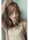 似合わせカット/小顔/大人ガーリー/ミディアムレイヤーカット