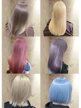 シェノン(CHAINON)の写真/【ブリーチカラー￥8900～】透明感あふれるハイトーンカラー★ケアブリーチ使用でダブルカラーも艶やかに！