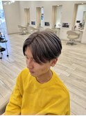 センターパート×グレージュ【Lond伊藤メンズ】