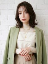 サロンドアレイズ(Salon de A’ la'ise)&nbsp;【Alaise】フェミニンミディウェーブ×透明感カラー