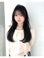 カシュカシュ 表参道(cache cache) 薄め前髪顔まわりレイヤーカットシースルー前髪ハッシュカット