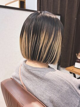 ヌーヘアー(nuu.hair) プレイングカラー×ボブ