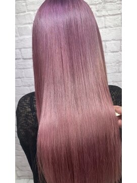 リヒト ヘアワークス(Licht HairWorks) ピンクラベンダーー×髪質改善シンデレラトリーメント