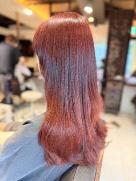 ヘアリゾート粋 ティガ 池袋店(tiga) 透明感カラー/オレンジブラウン/レイヤーカット