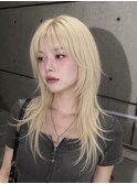 【琴海】ハッシュカットウルフカットシャギーカットモードヘア