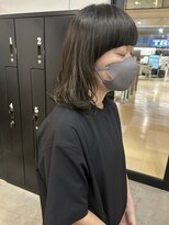 リンダ(LINDA)&nbsp;オリーブベージュ/ロブスタイル/秋カラー[札幌美容室LINDA]