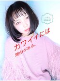 【morio池袋】大人かわいいシースルーバングワンレングスボブ♪