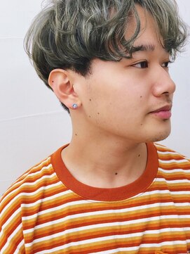 モロコ 神保町 小川町店(moloco) オリーブかき上げニュアンスマッシュシルバーカラー[神保町]1