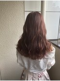 ピンクブラウン　ヘアカラー　【池袋】