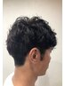【メンズ限定】カット+上だけふんわりポイントパーマ＋眉カット￥9,504