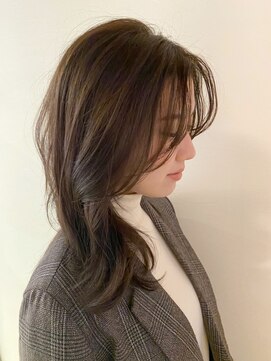 ナナナ パレナ 大津膳所店(nanana parena) アレンジも楽チン可愛い♪韓国風顔まわりカット×マロンベージュ