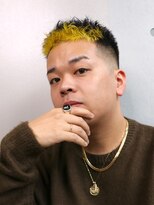 クワトロ オム 大阪梅田(QUATTRO HOMME)&nbsp;スキンフェードクロップ×セクションカラー