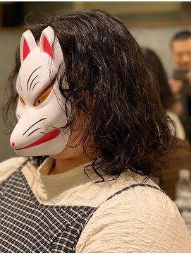 コマ(coma) 【coma中野】似合わせカットウェーブミディアムマロンベージュ