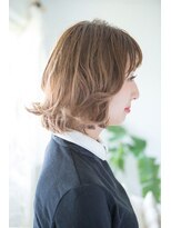 ニコ(NiCO)&nbsp;【NiCO 八戸】伸ばしかけ くせ毛風 カール フェミニンボブ ♪