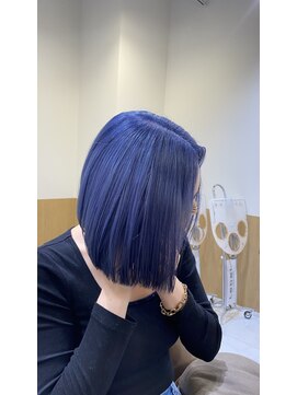 カーサ 西大寺南ロータリー店(casa) ブリーチ必須!ネイビーブルー