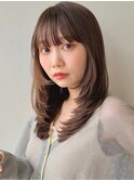 レイヤーカット/ロングレイヤー/ウルフ/透明感カラー/イメチェン