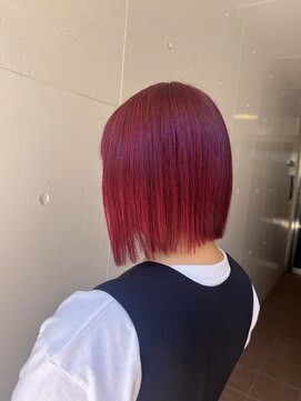 アジールヘア 北千住駅西口店(agir hair) チェリーレッド 暖色カラー