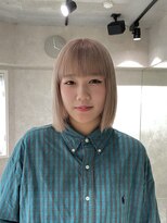 ハイプ(HYPE)&nbsp;【藤沢】ミルクティーベージュ/ブロンド/タッセルボブ/ブリーチ