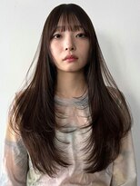 シーン(SCENE)&nbsp;ショコラベージュ ロングレイヤー ツヤ髪【天神/今泉】