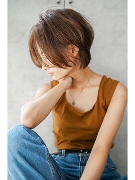 ギークス(GEEKS) 【GEEKS渋谷】ショートウルフ/春カラー/くすみベージュ/レイヤー