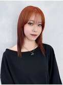 ミディアム顔周りレイヤーウルフレイヤー_F20429
